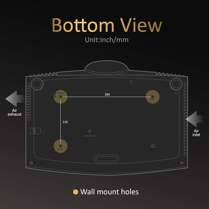 BenQ W5800 4K UHD laser Home Cinema Projector-2,600 Lumen, 3M Contrast, Motorised Lens Shift, HDR10+