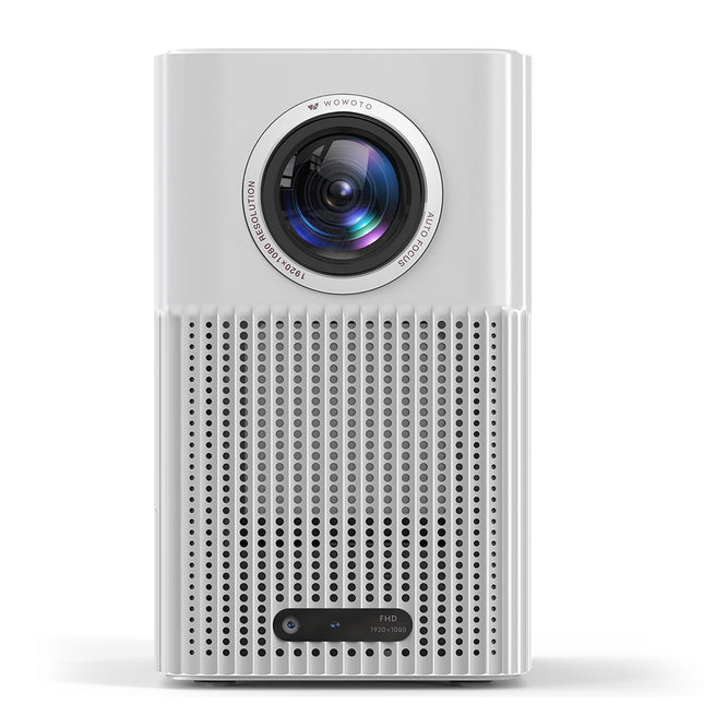 Wowoto BL14 Google TV Smart Projector 500 ANSI Lumens, Auto Focus & Keystone, 1080P FHD, 4K Support, Intelligent Screen Alignment