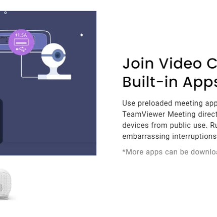 BenQ EH620 3400lms 1080p Smart Windows Projector for Meeting Room