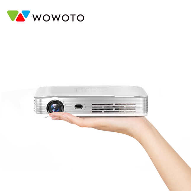 Wowoto T10 Full HD DLP Portable Smart Projector with Android 9.0 400 Lumens Built-in Battery Autofocus