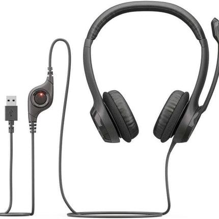 Logitech H390 USB Wired Headset with Noise-Canceling Mic