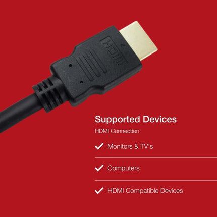 Ultra HD 4K HDMI Cable v2.0 – High Speed 1m, 18Gbps, 60Hz, Ethernet & 3D Support