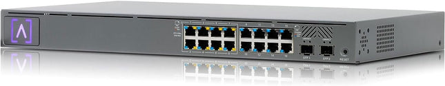 Alta Labs S16-POE 16-Port Managed PoE+ Gigabit Switch with 120W Budget