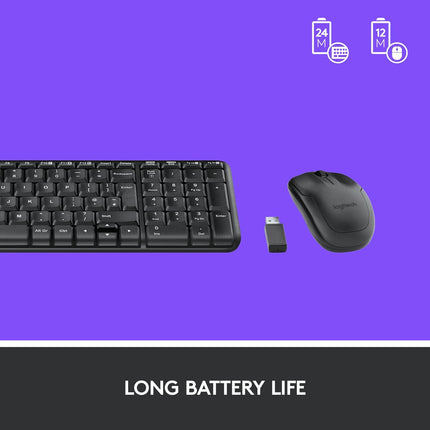Logitech MK220 Compact Wireless Keyboard & Mouse Combo 2.4GHz USB