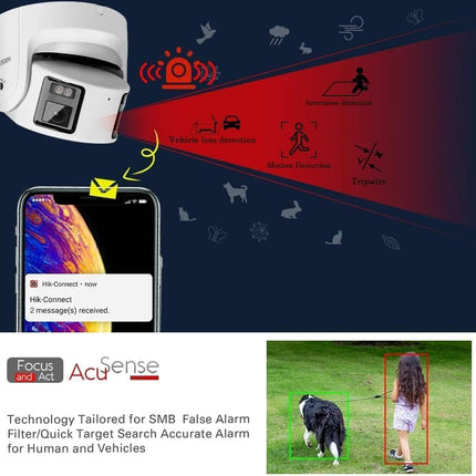 Hikvision DS-2CD2387G2P 8MP Panoramic ColorVu Turret IP Camera 180°