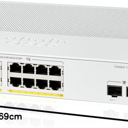 Cisco C1000-16P-2G-L 16-Port Managed PoE+ Gigabit Switch 120W