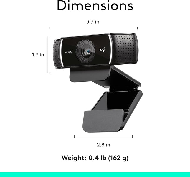 Logitech C922 Pro Full HD 1080p Streaming Webcam with Tripod