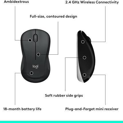 Logitech MK540 Wireless Keyboard & Mouse Combo with 36-Month Battery