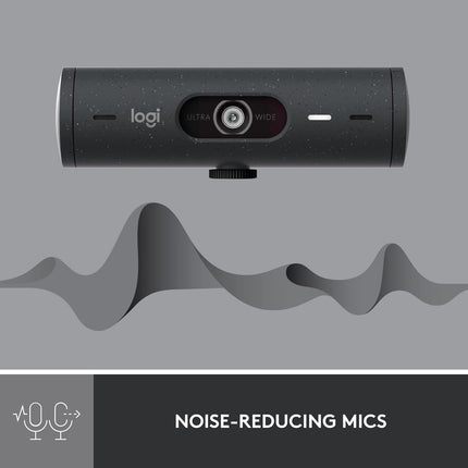 Logitech BRIO 500 Full HD 1080p Webcam with RightLight 4 HDR - Graphite