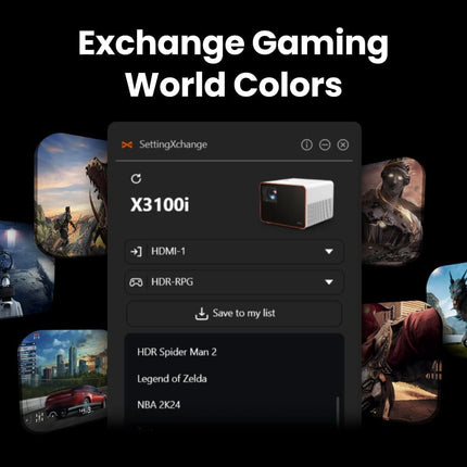 BenQ X3100i 4K HDR 4LED Flagship Console Gaming Projector Ultimate Gaming Experience with Stunning Visuals and Immersive Sound