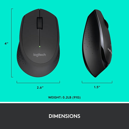 Logitech MK345 Wireless Keyboard & Mouse Combo with 3-Year Battery