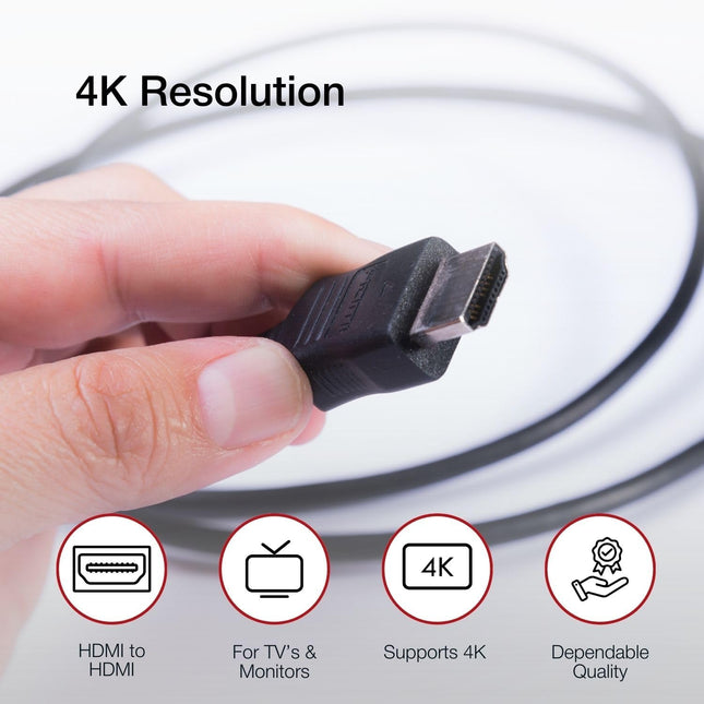 Ultra HD 4K HDMI Cable v2.0 – High Speed 1m, 18Gbps, 60Hz, Ethernet & 3D Support