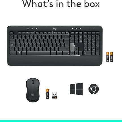 Logitech MK540 Wireless Keyboard & Mouse Combo with 36-Month Battery