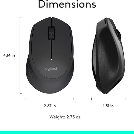 Logitech MK345 Wireless Keyboard & Mouse Combo with 3-Year Battery