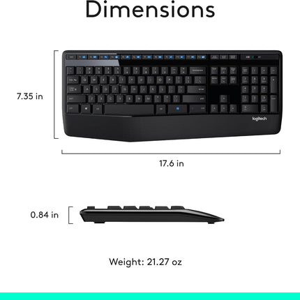 Logitech MK345 Wireless Keyboard & Mouse Combo with 3-Year Battery