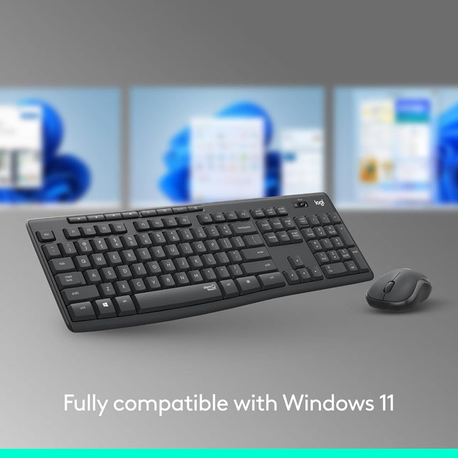 Logitech MK295 Silent Wireless Keyboard & Mouse Combo with 2.4GHz