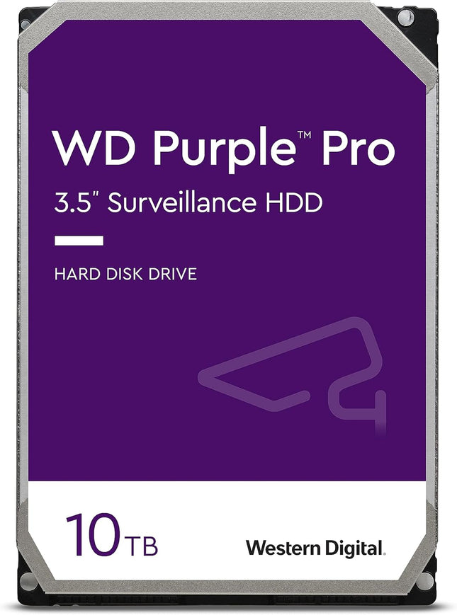WD Purple Pro WD102PURP 10TB Surveillance Hard Drive 7200 RPM 512MB Cache