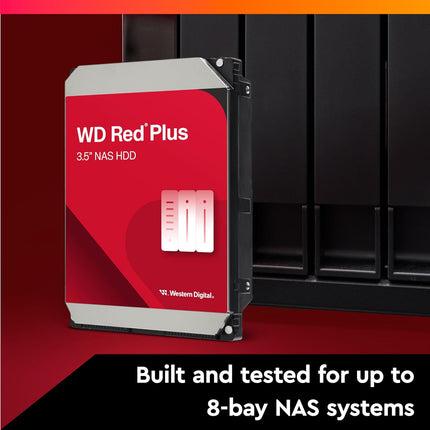 WD Red Plus 8TB NAS Internal Hard Drive 5640 RPM SATA 6Gb/s CMR