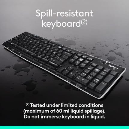 Logitech MK270r Wireless Keyboard & Mouse Combo with 3-Year Battery