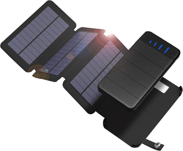 Cygnett ChargeUp Explorer 8K Solar Power Bank with LED Torch - Black