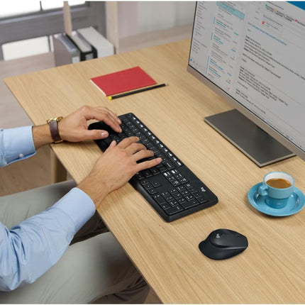 Logitech MK235 Wireless Keyboard & Mouse Combo with 3-Year Battery Life
