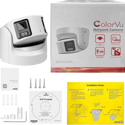Hikvision DS-2CD2387G2P 8MP Panoramic ColorVu Turret IP Camera 180°
