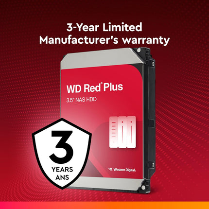 WD Red Plus 8TB NAS Internal Hard Drive 5640 RPM SATA 6Gb/s CMR