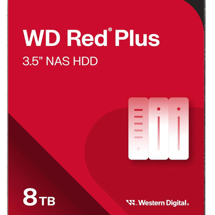 WD Red Plus 8TB NAS Internal Hard Drive 5640 RPM SATA 6Gb/s CMR