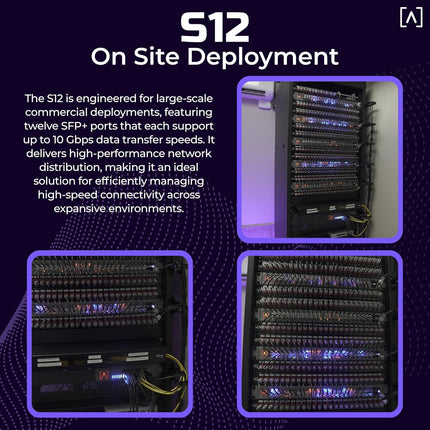 Alta Labs S12 12-Port SFP+ Distribution Switch with 10Gbps Cloud Mgmt