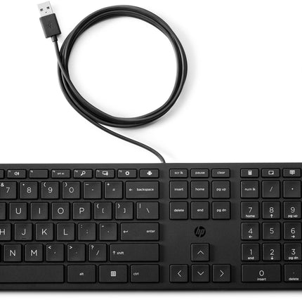 HP 320MK Wired Desktop Keyboard & Mouse Combo with Spill-Resistant Keys