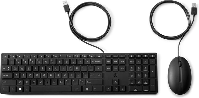 HP 320MK Wired Desktop Keyboard & Mouse Combo with Spill-Resistant Keys
