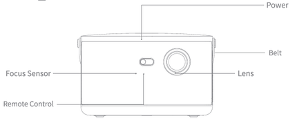 Wowoto F8 Plus DLP 1080P Smart LED Projector with 800 ANSI Lumens, Wireless Connectivity, Auto Keystone, and Built-In Android System