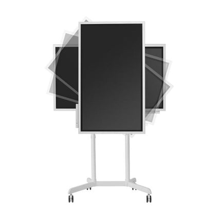 Atdec AD-TVC-70R-W Mobile TV Cart with 90° Display Rotation White