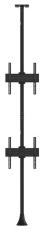 Atdec ADBS-1X2-4FCF Floor-to-Ceiling Dual Stacked Display Mount