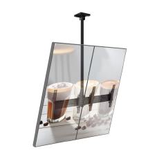 Atdec ADBS-2X1-17TC Dual Display Ceiling Menu Board Mount with Tilt