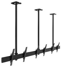 Atdec ADBS-3X1-30T3C Ceiling Menu Board Mount for 3 Displays 118in Rail