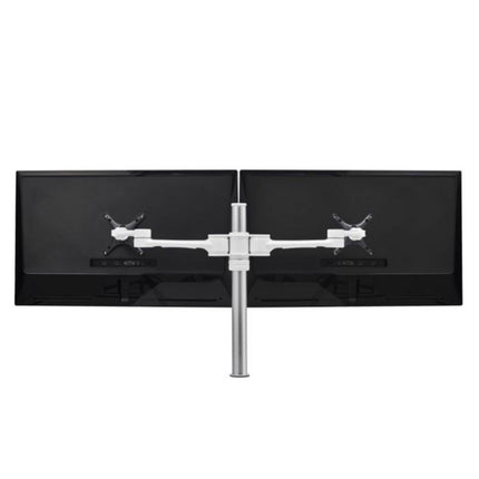 Atdec AF-AT-D-SW Dual Monitor Swing Arm Mount with Post White Finish