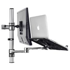 Atdec AWMS-NDB-F-S Dynamic Notebook Arm Silver 18lb Capacity 24-Inch Reach