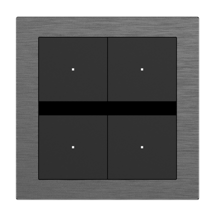 Akubela K32-B4-EU Aura 4-Button KNX Smart Panel with OLED Display