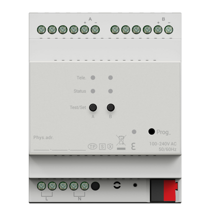 Akubela KXAC-G1DD4 Dual-Channel KNX DALI Gateway DIN Rail Mount