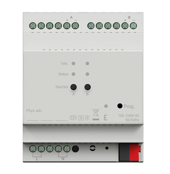 Akubela KXAC-G1DD4 Dual-Channel KNX DALI Gateway DIN Rail Mount