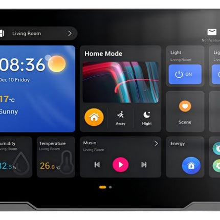 Akubela HyPanel Supreme 12.35" Smart Home Control Panel with Metal Frame