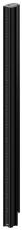Atdec AWM-P75G-B 750mm Tall Monitor Mount Post with Guide Marks Black
