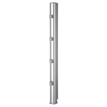 Atdec AWM-P75G-S 750mm Tall Monitor Post with Guide Marks Silver