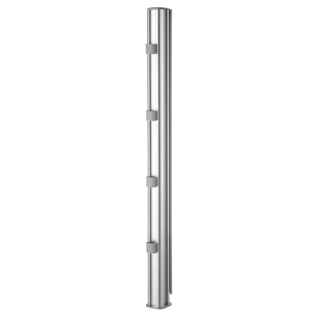 Atdec AWM-P75G-S 750mm Tall Monitor Post with Guide Marks Silver