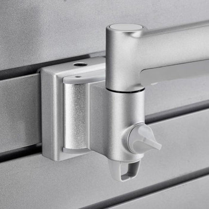 Atdec AWM-WS Slatwall Adaptor for AWM Monitor Arms Silver Aluminium