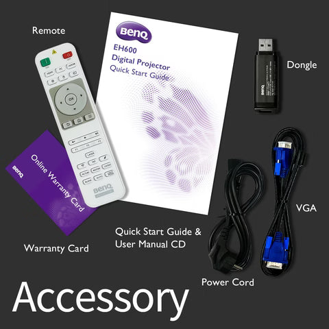 BenQ EH600 Wireless Android-based Smart Projector for Business 3500lm, 1080P