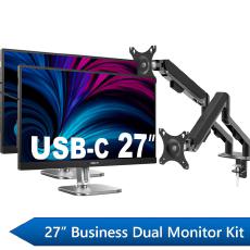 Philips 27In QHD Business Monitor Dual Dock Kit with USB-C & Mount
