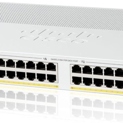 Cisco C1200-24P-4G 24-Port Gigabit PoE+ Smart Switch 195W Budget