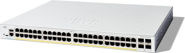 Cisco C1300-48P-4X 48-Port Gigabit PoE+ Managed Switch 375W Budget
